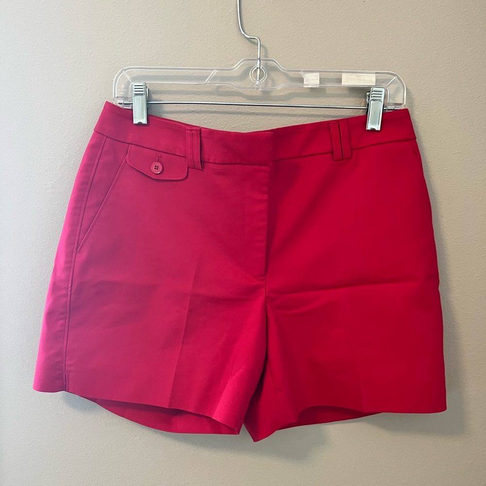 WHBM 5” red stretch shorts - Picture 6 of 7